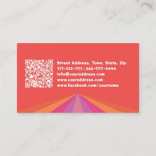 スウィートビーガントリートキャンディショップ菓子ピーチ 名刺 (裏面)