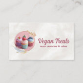 スウィートビーガントリートキャンディショップ菓子ピーチ 名刺 (正面)