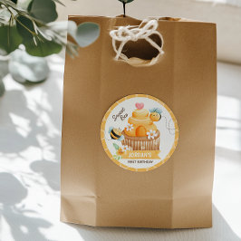 スウィートビー誕生日クラシックラウンドステッカー ラウンドシール