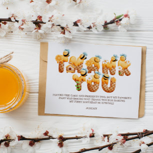 スウィートビー誕生日 サンキューカード