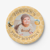 スウィートビー誕生日 ペーパープレート (正面)