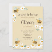 スウィートビー誕生日 招待状 (正面)