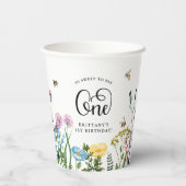 「スウィートビー」ワイルドフラワー&(昆虫)マルハナバチ1歳 紙コップ (裏面)