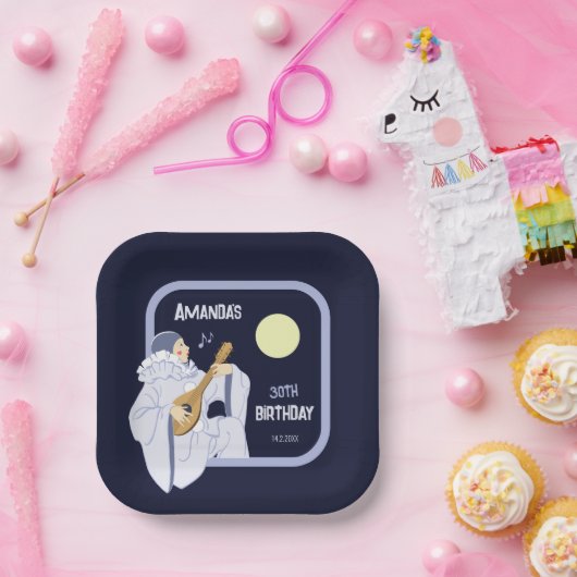 スウィートピエロ遊ピエロのルテCC1271誕生日 ペーパープレート (パーティー)