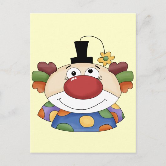 スウィートピエロ顔 ポストカード (正面)