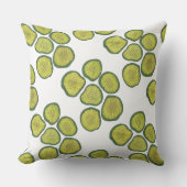 スウィートピックチップスホームメイドグリーンピックルデコール クッション (正面)