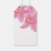 スウィートピンクオーキッドフローラ誕生日サンキュー ギフトタグ (裏面)