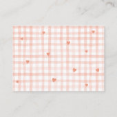 スウィートピンクジンガムおむつラッフルチケット エンクロージャーカード (裏面)