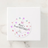 スウィートピンクハート蝶スウィート16誕生日 フェイバータグ (インサイチュ)