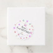 スウィートピンクハート蝶スウィート16誕生日 フェイバータグ (インサイチュ)