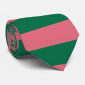 スウィートピンクピックルグリーンストライプ ネクタイ (ロール)