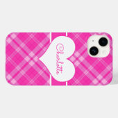 スウィートピンクプライドnハートモノグラム Case-Mate iPhoneケース (裏面 (横))