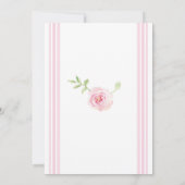 スウィートピンクローズフローラガールズファースト1歳 招待状 (裏面)