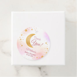 スウィートピンク オーバー・ザ・ムーン サンキュー ベイビーシャワー フェイバータグ