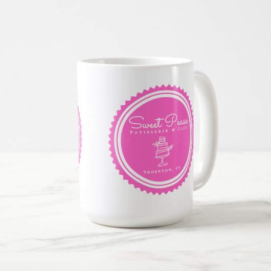 スウィートピーズパティスリー&カフェマグ コーヒーマグカップ (正面右)