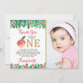 スウィートピーチガールズ1stバースデーフォト サンキューカード (正面)