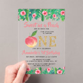 スウィートピーチガールズ1st誕生日 アクリル招待状 (インサイチュ (ポータブル))