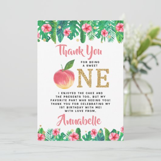 スウィートピーチガールズ1st誕生日 サンキューカード (スタンド正面)