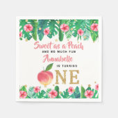 スウィートピーチガールズ1st誕生日 スタンダードカクテルナプキン (正面)