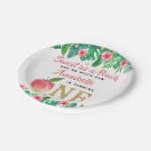 スウィートピーチガールズ1st誕生日 ペーパープレート (アングル)