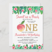 スウィートピーチガールズ1st誕生日 招待状 (正面)