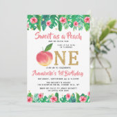 スウィートピーチガールズ1st誕生日 招待状 (スタンド正面)