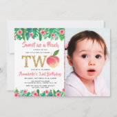スウィートピーチガールズ2ndバースデーフォト 招待状 (正面)