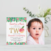 スウィートピーチガールズ2ndバースデーフォト 招待状 (スタンド正面)