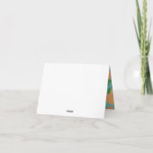 スウィートピーチキュートフルーツ1st誕生日パーティーテーマ カード (裏面)