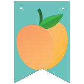 スウィートピーチキュートフルーツ1st誕生日パーティーテーマ バンティングフラッグ (第1の旗)