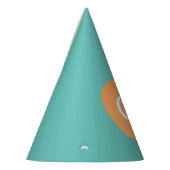 スウィートピーチキュートフルーツ1st誕生日パーティーテーマ パーティーハット (左)