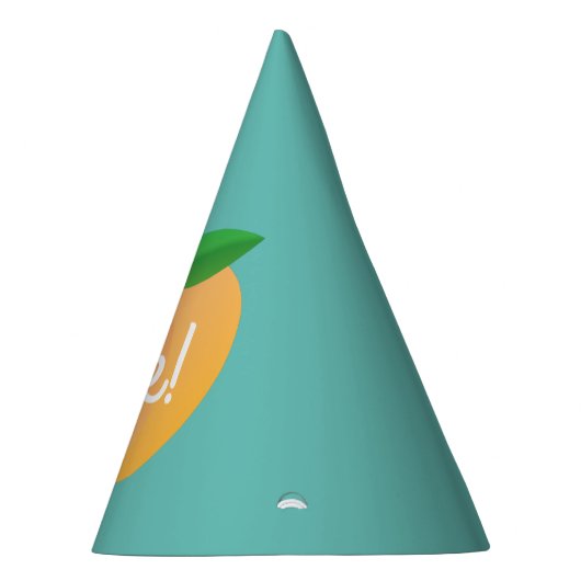 スウィートピーチキュートフルーツ1st誕生日パーティーテーマ パーティーハット (右)