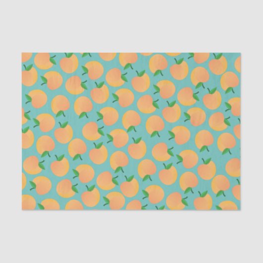 スウィートピーチキュートフルーツ1st誕生日パーティーテーマ 薄葉紙 (正面)