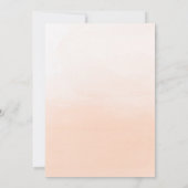 スウィートピーチグラデーションパステルスウィート16パーティの招待状 招待状 (裏面)