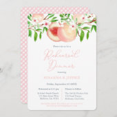 スウィートピーチサザンズ結婚リハーサルディナー 招待状 (正面/裏面)