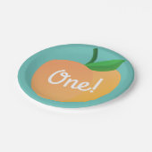 スウィートピーチバースデーパーティー ペーパープレート (アングル)