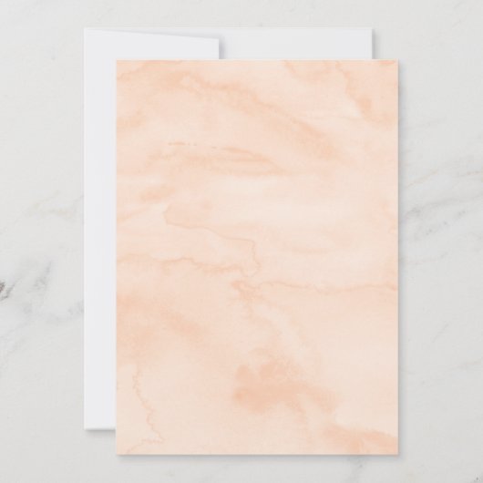 スウィートピーチファースト誕生日 招待状 (裏面)