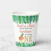 スウィートピーチボーイズ1st誕生日 紙コップ (裏面)