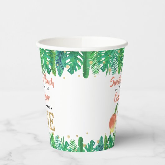 スウィートピーチボーイズ1st誕生日 紙コップ (左)