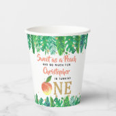 スウィートピーチボーイズ1st誕生日 紙コップ (正面)