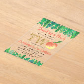 スウィートピーチボーイズ2nd誕生日 アクリル招待状 (レイダウン)