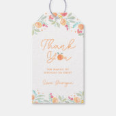 スウィートピーチ誕生日メッセージカード ギフトタグ (正面)