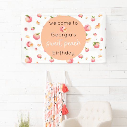 スウィートピーチ誕生日 横断幕 (インサイチュ)