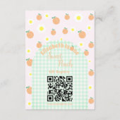 スウィートピーチ1st誕生日レジストリ エンクロージャーカード (正面)