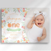 スウィートピーチ1st誕生日招待状 招待状