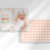 スウィートピーチ1st誕生日招待状 招待状