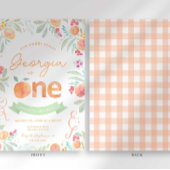 スウィートピーチ1st誕生日招待状 招待状