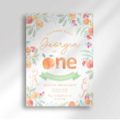 スウィートピーチ1st誕生日招待状 招待状