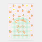 スウィートピーチ1st誕生日 アクリルサイン (正面)