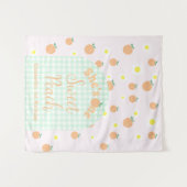 スウィートピーチ1st誕生日 タペストリー (正面(横))